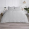 OHS Superking Seersucker Duvets Sets, Waffle Bedding Embossed Superking Duvet Cover Quilted Geometric Luxury Super Soft Bed Covers with Pillowcases, Grey