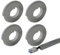 Xafrstyu Cable Trunking Kit, Electrical Cable Trunking with Self Adhesive, Trunking for TV Cables, Decorative Self-Adhesive Cable Cover (4M,Grey)