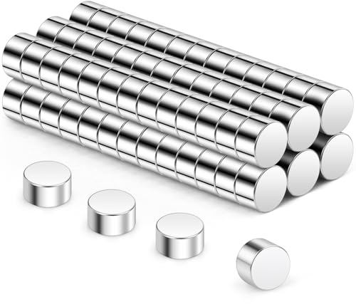 Wukong Mini Neodym Magnete, 5x3mm | 80 Stück Magnete Klein Aber Stark für Kühlschrank, Büro, 3D Drucker, Modell und DIY-Projekt