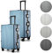 Int’x Koffer Kofferset 2(M, XL) - Hartschalenkoffer groß mit TSA-Schloss - Leichtes Gepäck mit Vier 360°-Rollen - Beschädigungssichere - Hergestellt aus ABS - Reisekoffer - M: 40L XL: 91L - Blau