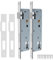 Bwintech 2 Pcs Serrure À Mortaiser 9235 En Acier Inoxydable, 92MM Centre 35MM Backset Corps De Serrure, Satin Nickel Frame Door Lock Pour Portes Intérieures Et Extérieures