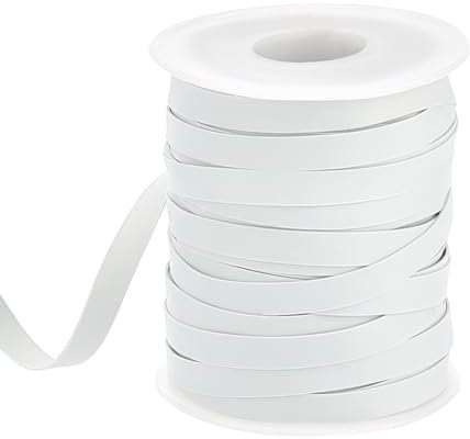 OLYCRAFT 30 Yards Rubber Swimwear Elastic Band 6mm Wide White Elastic Band Swim Flat Band Rubber Band Elastic Rubber Strip Swim Accessory for Clothes Waistbands Sewing Swimwear Craft Embellishment