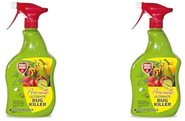 Provanto Ultimate Bug Killer, 1L - Fast Acting Bug Spray with Up To 2 Weeks Protection From Pests, Contact Insecticide for Indoor & Outdoor Plants (Pack of 2)