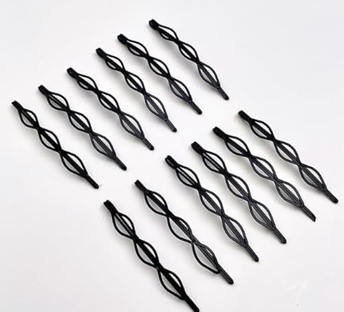 12 schwarze Vintage-Haarnadeln, Mini-Haarnadeln, modischer BB-Clip, unsichtbarer Pony-Clip, kleine Nadeln für Frauen und Mädchen, dekorative Hochzeits-Haarnadeln, Haarschmuck, Schönheit und