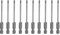 sourcing map 10pcs SL3 Magnetic Slotted Screwdriver Bits 3mm S2 Steel Flat Head Screwdriver Bit 1/4 Hex Shank Industrial Grade Screw Driver Drill Bits 3 Long for Remove Fastening Screws