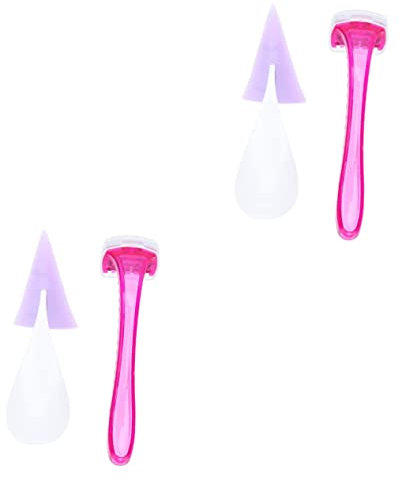 WOONEKY 2 Sätze Intimbereich trimmen Abs Elektrorasierer für Frauen Intimrasur Vorlage Dame Elektrorasierer für Schamhaare Bikinizone Rasierer razor werkzeug Haarrasierer Trimmer Kieselgel