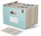 EcoStash Dokumentenmappe A4 12 Fächer, Weizenstroh Fächermappe Sortiermappe Bunte Ordner Organizer, Akkordeon Aktenmappe, Aufrecht und Oben Offen, BPA-frei, Zurück zur Natur,Gesundes Leben-Himmelblau