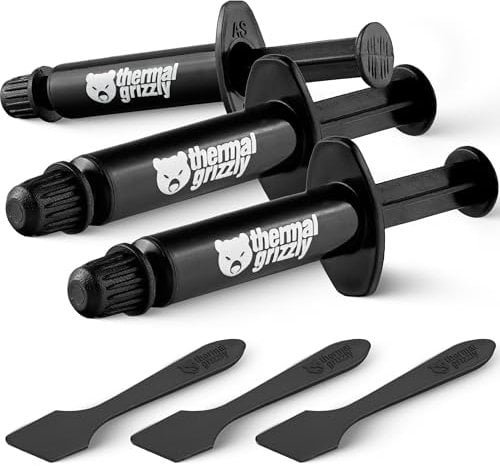 Thermal Grizzly Kryonaut - 3 Pack, High-Performance CPU Thermal Paste for Cooling All Processors, Graphics Cards, and Heat Sinks - Thermal Compound for Computers and Consoles
