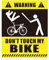 Adesivo Don't Touch My Bikes - Decalcomanie Per Bici Con Protezione Solare, Adesivo Per Moto Di Alta Qualità | Adesivo Di Avvertenza Decorativo Impermeabile Per Biciclette, Biciclette, Auto Senza Peda