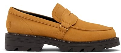 Sorel Women's Revel Ave Loafer City Shoes, Canyon Gold, Blackened Brown, 5 UK