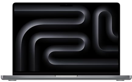 Apple MacBook Pro 2023, M3-Chip mit 8-Core CPU und 10-Core GPU (14-Zoll, 8 GB RAM, 512 GB SSD-Speicher) (QWERTY Englisch) Space Grau (Generalüberholt)