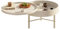 Runder Wohnzimmertisch, Drehbarer Schreibtisch, Aufbewahrungs-Couchtisch, Couchtische for Wohnzimmer, Schlafzimmer, Balkon, Durchmesser 60 cm