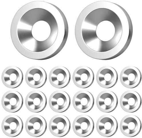 Ctyjia 20 Pezzi Rondella in Acciaio Inox, Svasato Rondella, M6x20x4mm Rondelle a Tazza, Rondelle Bullone Testa Svasata, Rondella per Viti Svasate
