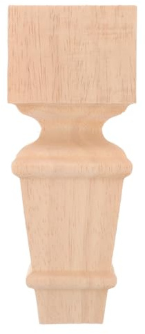 Ciieeo Holzfüße für Möbel Gedrechselte Tisch und Schrankbeine 15X6,5cm aus Massivem Holz Ersatzmöbelfüße für Kommode und Sofa Geeignet für Wohn und Arbeitszimmer