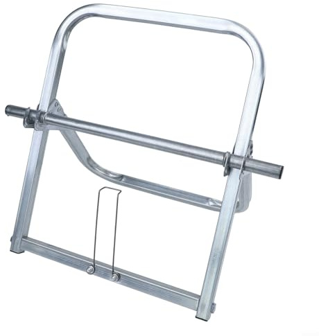 Risveglio Wire Rack Cable Reel Dispenser with Single Axle Metal Holder for Efficient Cable and Rope Organization in Commercial Environments