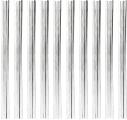 10 Pcs Reversible Electric Planer Blades 82mm, Planer Blades Replacement Double Edge Stainless Steel Knives with Precision Ground HSS for Bosch DeWalt Corded Cordless DIY Woodworking Professional Use