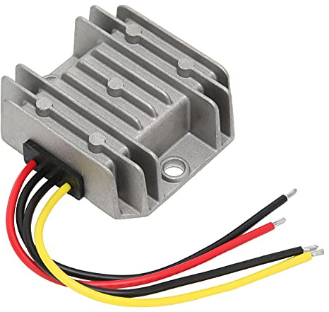 Eminchu Fuente de Alimentación Transformador Reductor de Voltaje Impermeable 36V48V a 24V 8A para LED y Equipos Industriales Silicona/Aluminio