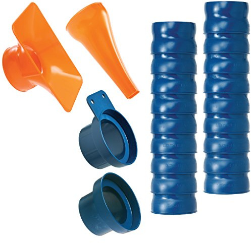 Loc-Line 80813 Shop Vakuum-Set, 6,3 cm, Blau/Orange