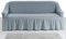 My Palace Giorgia Sofabezug 3-Sitzer Rutschfester Sofaüberwurf Couchcover Sofa Überwurf elastische Sofahusse Couchbezug Sofaschonbezug 140-210cm Grau