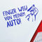 Hellweg Druckerei Finger Weg! von Meinem Auto! Fans Car Fun Auto Aufkleber Sticker Heckscheibenaufkleber