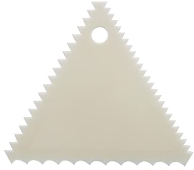 Schneider GT133 Three Sided Cream Scraper | Provides multiple edges for versatile baking tasks and withstands frequent dishwashing in busy professional kitchens.