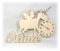 Wand Uhr Einhörner Einhorn Sachen Design Figuren mit Name zur Deko Geschenke für das Mädchen Kinderzimmer