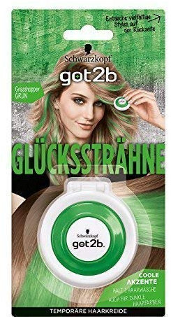 Schwarzkopf got2b Glückssträhne Zuckerwatte Grasshopper GRÜN Haarkreide 3,5g