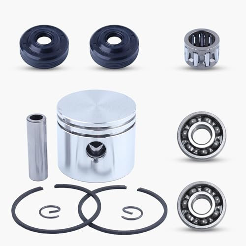 Haishine Kit de Joint d'huile de roulement de Vilebrequin d'axe de Piston de 41mm pour Partner 350 351 352 370 371 390 401 420 Pièces de Rechange de Moteur de tronçonneuse