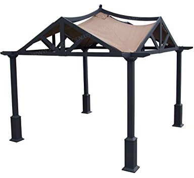 APEX GARDEN Ersatzdach für Lowe's 3 x 3 m Pavillon #GF-12S039B / GF-9A037X (braun)