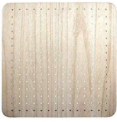 Rayher 62866505 MDF Board furniert, für Rayher Pin und Peg, 40 x 40 x 2,5 cm, inkl. Dübel und Schrauben