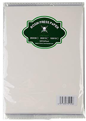 Heating Pressing Paper 7.87 x 5.9 inch Wax Concentrates Oil Bank Filter Baking Paper for Extracting Machine Tools (50 PCS per Pack)