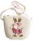 BSTCAR Stroh Tasche Mädchen, Strohtasche Handtasche Umhängetasche Cartoon Hasen Kaninchen Mini Strandtasche Stroh Geschenk Kinder