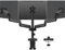 MOUNTUP Triple Monitor Mount for 17-32 inch Screens, Full Motion Triple Monitor Stand, Gas Spring 3 Arm Desk Mount Hold up to 19.8 lbs Each, Clamp & Grommet Mounting, Black