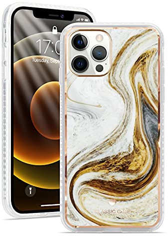 Micoden for iPhone 12 Pro Max Case Cute Marble Girls Women Ultra Thin Glossy Cool Design Silicone Shockproof Bumper Protective Phone Case for iPhone 12 Pro Max Yellow