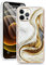 Micoden for iPhone 12 Pro Max Case Cute Marble Girls Women Ultra Thin Glossy Cool Design Silicone Shockproof Bumper Protective Phone Case for iPhone 12 Pro Max Yellow