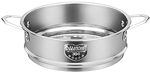 Panier Vapeur Inox, Insert pour Cuisson Vapeur, Poisson Vapeur Insert, Vapeur Acier Inoxydable 20cm, Insert Vapeur avec Poignée, Diamètre Intérieur 20cm, pour Boulettes, Poisson, Crevettes, Crabe