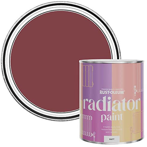 Rust-Oleum Red Heat Resistant Radiator Paint in Matt Finish - Soho 750ml (SHDRCT1193)