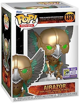 Funko POP! Transformers Rise of the Beasts - Air Razor - Amazon Exclusive | Official Action/Adventure Merch - Collectable Vinyl Figurine for Shelf Display - Birthday Gift Idea for Fans and Collectors