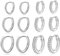 Senteria Kleine Silber Creolen für Damen - S925 Silber 14K Vergoldet CZ Knorpel Huggie Mehrere Piercing Schlafen 8/10/12mm