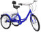 InSyoForeverEC Dreirad, faltbar, für Erwachsene, 3 Räder, 24 Zoll, Fahrrad, 7 Gänge, höhenverstellbar, komfortabel, mit Einkaufskorb, Dreirad, für Senioren, Outdoor-Sport