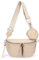 irisaa Umhängetasche Damen Crossbody Bag, 3 in 1 Schultertasche, Bauchtasche mit Reißverschluss, Verstellbarem breitem Gurt, Handtasche für Unisex, DKB Farbe:Taupe, Einheitsgröße, ZL53096_01_TP_afn