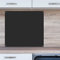 INDIGOS UG Küchenrückwand Platte für Fliesenspiegel - schwarz - 70x50 cm - Spritzschutz Aluverbundplatte hitzebeständig - Rückwand Küche modern abwischbar - Herd & Ofen - Wandverkleidung