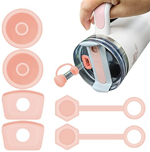 Stanley Cup Accessories - 2 Spill Stopper, 2 Straw Cap Cover, 2 Leak Proof Plug for 40 oz & 30 oz Tumbler