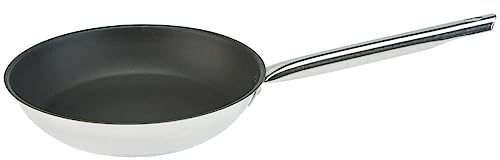 SKK große XL Gastro Pfanne Ø 36 cm - Bratpfanne Induktion 18/10 Edelstahl - Antihaft - für Gastronomie, Restaurants & Großküchen