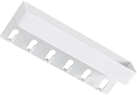 Zerodeko 1 Satz Schlüsselanhängerhaken Schlüsselorganisator Küchenleiste Wand Ohrringhalter Für Die Wand Kleiderbügel Wandschlüssel-posthalter Schlüsselbrett Plastik Regal Gewöhnliche Weiß