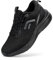 FitVille Scarpe Running Uomo Pianta Larga Comodo Sneakers Ginnastica Traspirante Leggere Scarpe da Corsa su Strada Nero 42 EU Larga