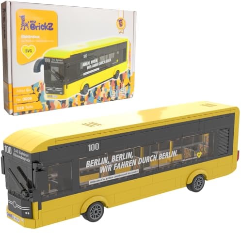 my BrickZ 0006 Berliner Verkehrsbetriebe BVG Bus Set 319 Bausteine Klemmbausteine Bricks Bauspielzeug Fahrzeug Auto