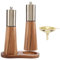 Dropfree 2 Set Salt and Pepper Grinders Set Manual Salt Shaker and Pepper Mill Shakers with Storage Tray, Adjustable Thickness, Funnel