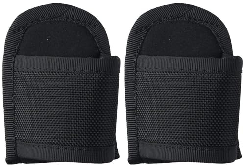 Upluckey Flashlight Torch Cover 2PCS Nylon Portable Black Flashlight Holder Pouch Outdoor Tool Hanging Bag