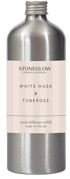 STONEGLOW CANDLES LONDON Modern Classics - White Musk & Tuberose - Reed Diffuser Refill 500ml, 70848O